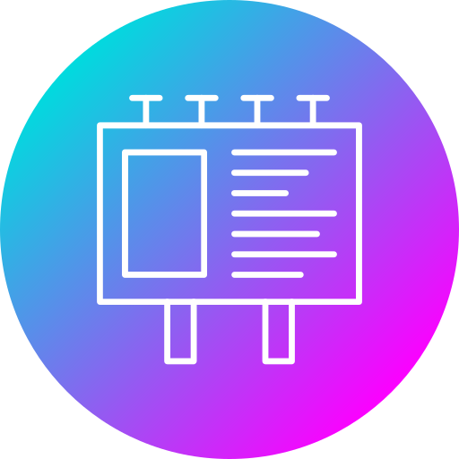 Рекламный щит бесплатно иконка
