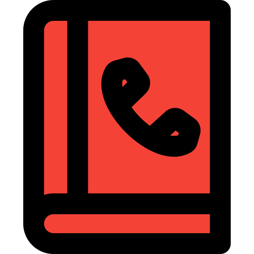 directorio telefónico icono gratis