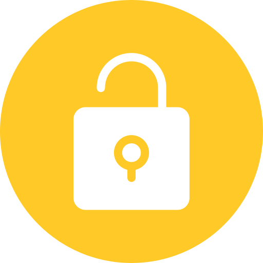 Unlock free icon Unlock free icon