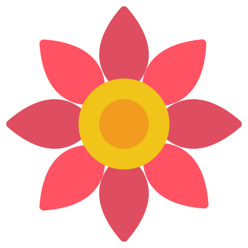 Flower Basic Miscellany Flat icon