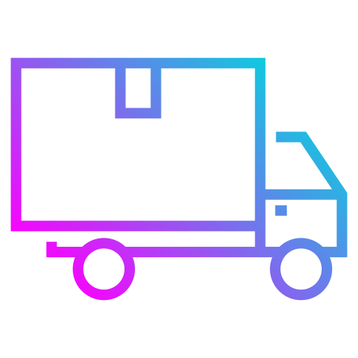 camión de reparto icono gratis