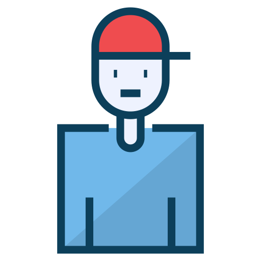Delivery man free icon