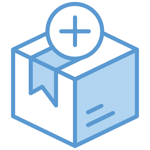 Delivery box Generic Blue icon