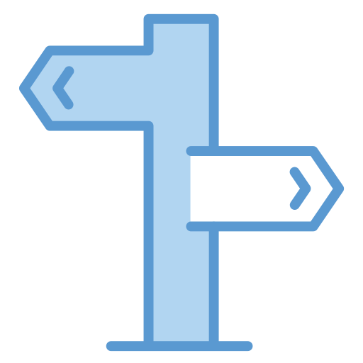 Direction sign free icon