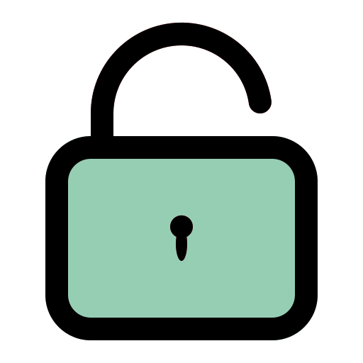 Padlock Generic Outline Color icon