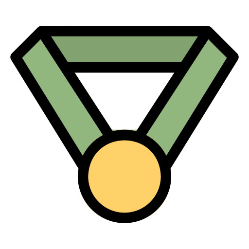 Medal Generic Outline Color icon