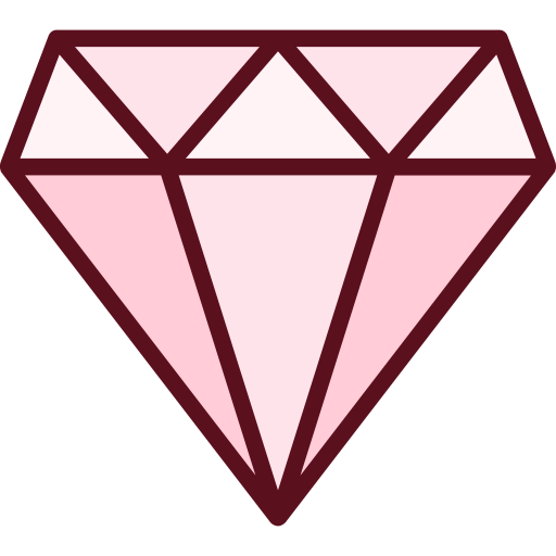 Diamond Generic Outline Color icon