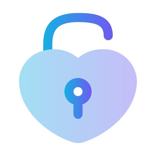 Heart lock free icon