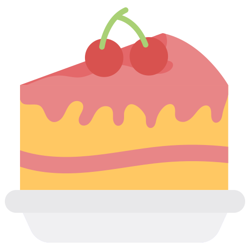 rebanada de pastel icono gratis