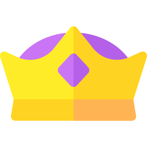 Crown Basic Rounded Flat icon