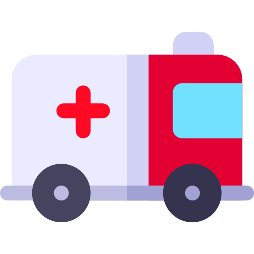 Ambulance Basic Rounded Flat icon