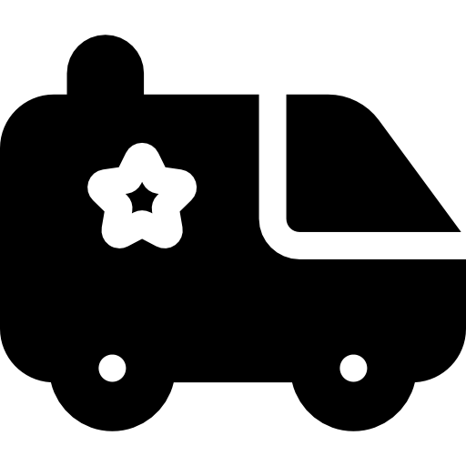 coche de policía icono gratis