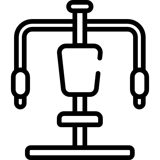 estación de gimnasio icono gratis