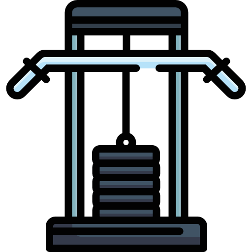 estación de gimnasio icono gratis