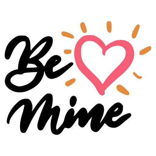 Be Mine Sticker, Be Mine Sticker