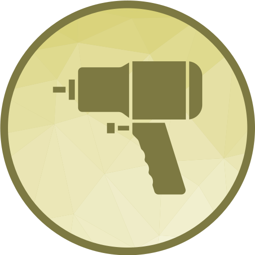 pistola de impacto de aire icono gratis