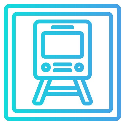 estación de tren icono gratis