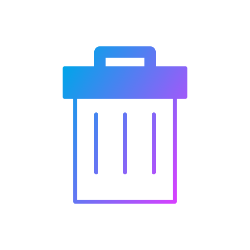 Trash bin Generic Flat Gradient icon