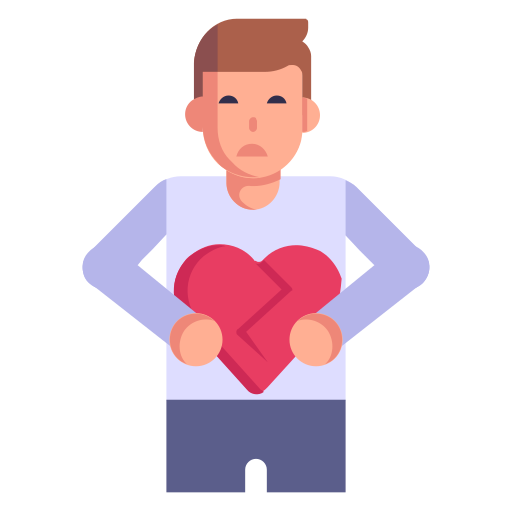 Broken heart Generic Flat icon