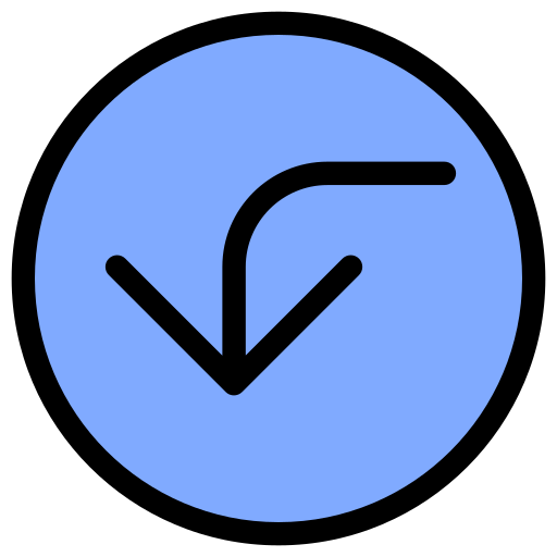 Turn left Generic Detailed Outline icon