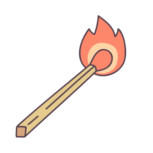 Matchstick Generic Thin Outline Color Icon