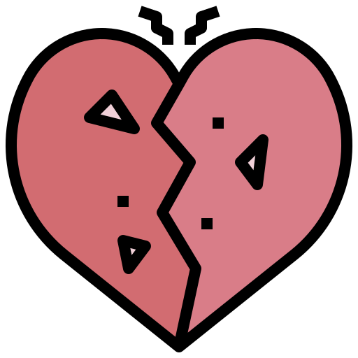 Heartbroken - Free love and romance icons