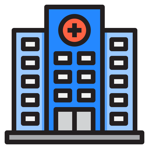 Hospital srip Lineal Color icon