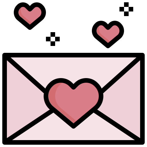 carta de amor icono gratis