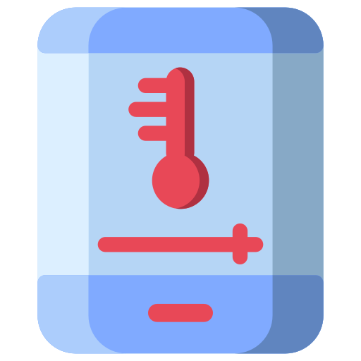 control de temperatura icono gratis