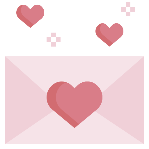 carta de amor icono gratis