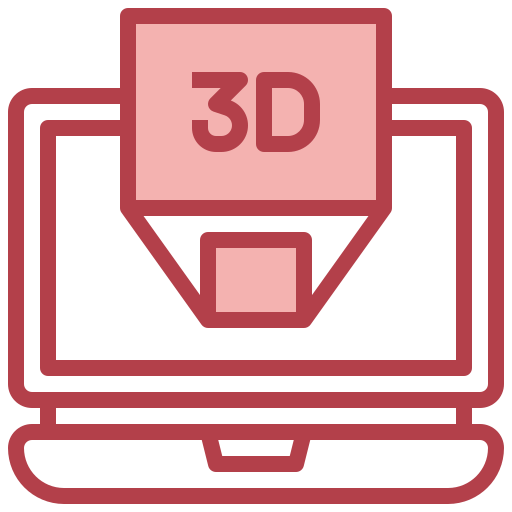 pantalla 3d icono gratis