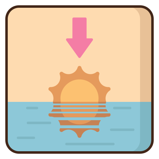 atardecer icono gratis