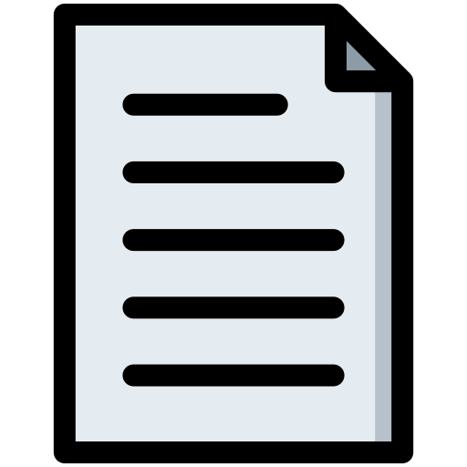 Document Generic Outline Color icon