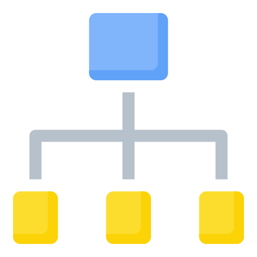 estructura de organización icono gratis