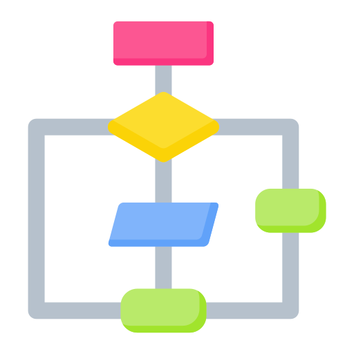 diagrama de flujo icono gratis