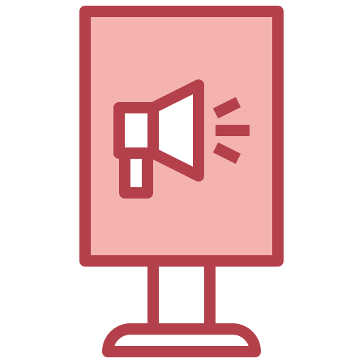 campaña publicitaria icono gratis