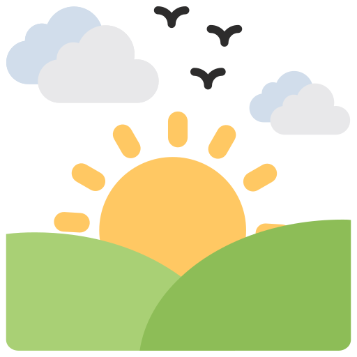 atardecer icono gratis