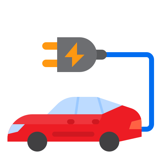 coche eléctrico icono gratis