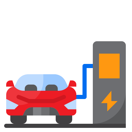 coche eléctrico icono gratis