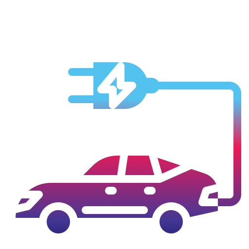 coche eléctrico icono gratis