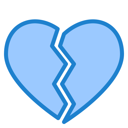 Broken heart - Free love and romance icons