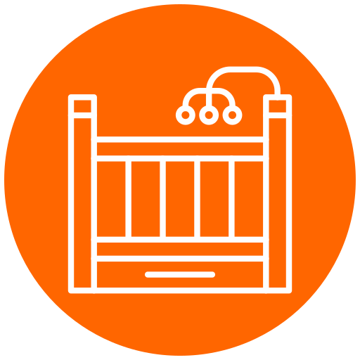 Baby bed free icon Baby bed free icon