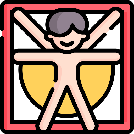 Vitruvian man free icon Vitruvian man free icon