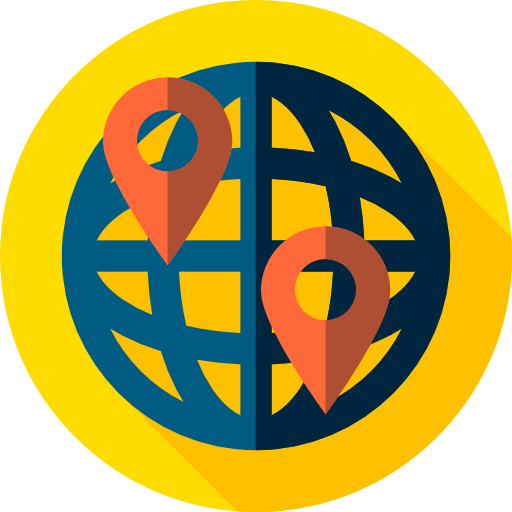 Worldwide Flat Circular Flat icon