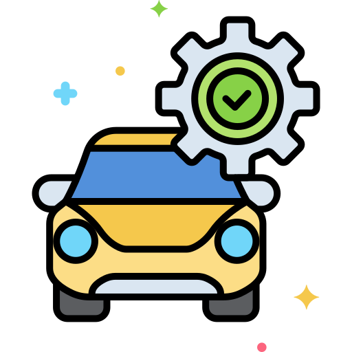 Car Check Flaticons Lineal Color Icon