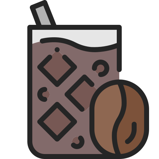 Iced coffee Generic Outline Color icon