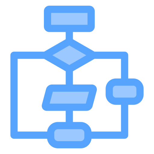 diagrama de flujo icono gratis