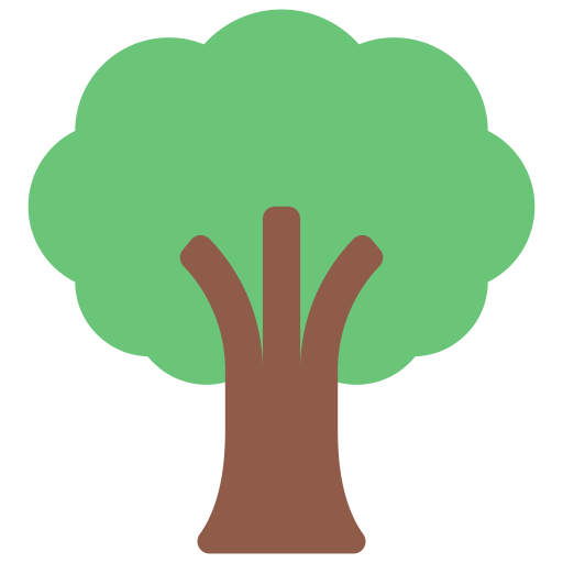 Tree Juicy Fish Flat Icon