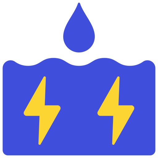 Hydro power free icon Hydro power free icon