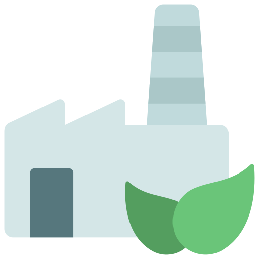 fábrica ecológica icono gratis